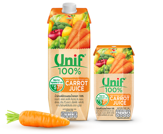 ยูนิฟ100% น้ำผักผลไม้รวมรสแครอท