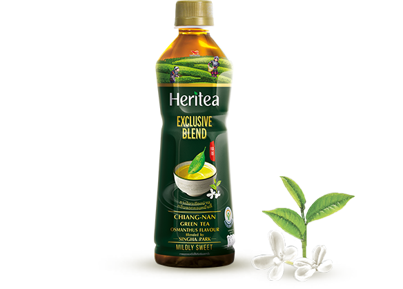 ชาเขียว Heritea Exclusive Blend เชียงน่าน กลิ่นดอกหอมหมื่นลี้ สูตรหวานน้อย